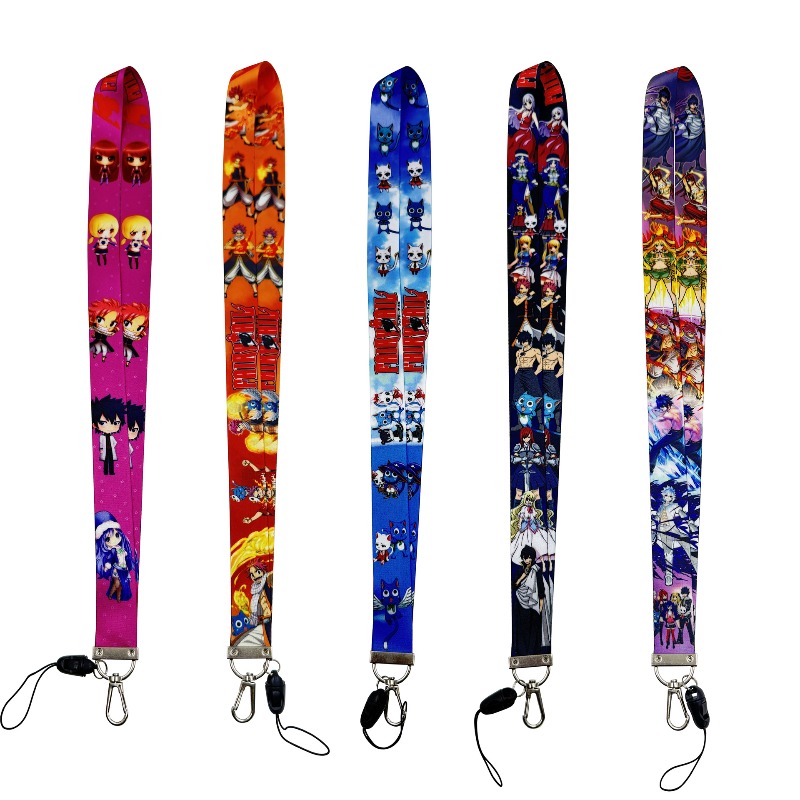 5個入り フェアリーテイル アニメ周辺グッズ キーホルダー付 - Lanyard Badge Holder のレビューと価格