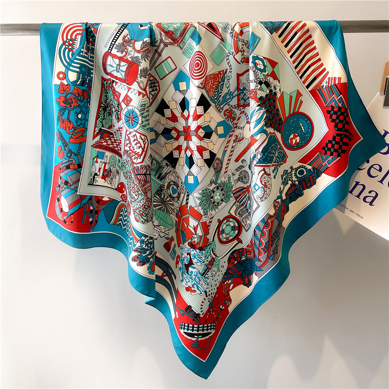 2026 新しいスクエアツイルシルクスカーフ女性のための春秋 - Scarf Silk Square のレビューと価格