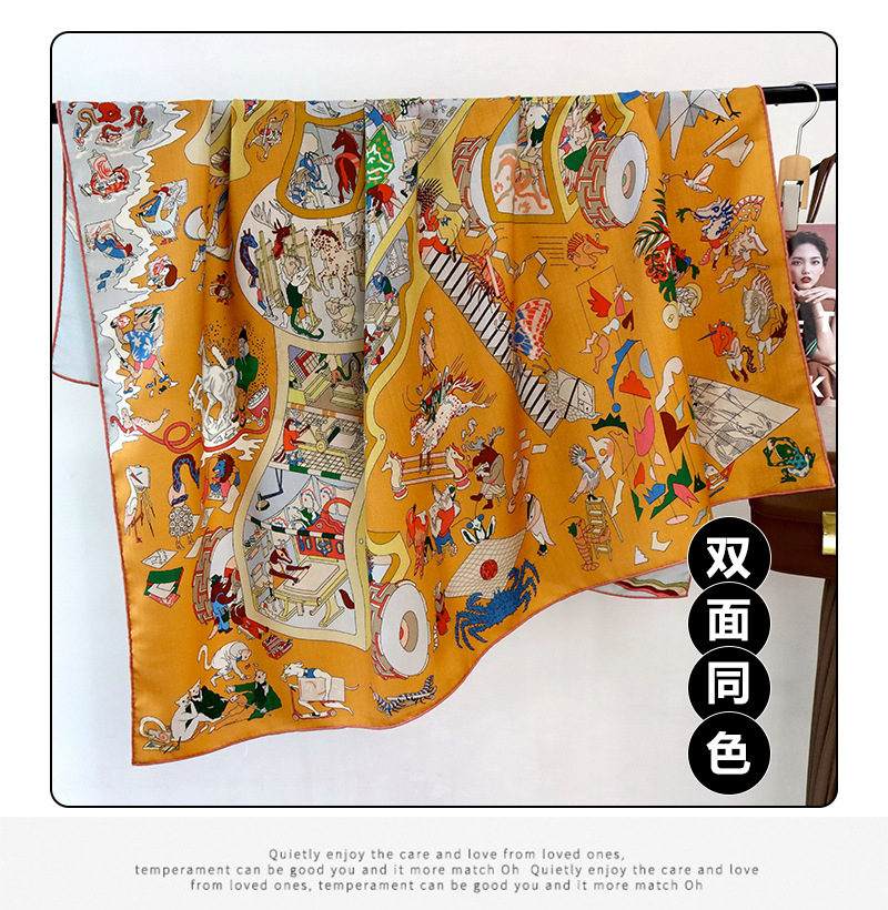 デザイナースカーフ 高級ショール 冬用ロールエッジ スクエア - Pashmina Wrap Large のレビューと価格